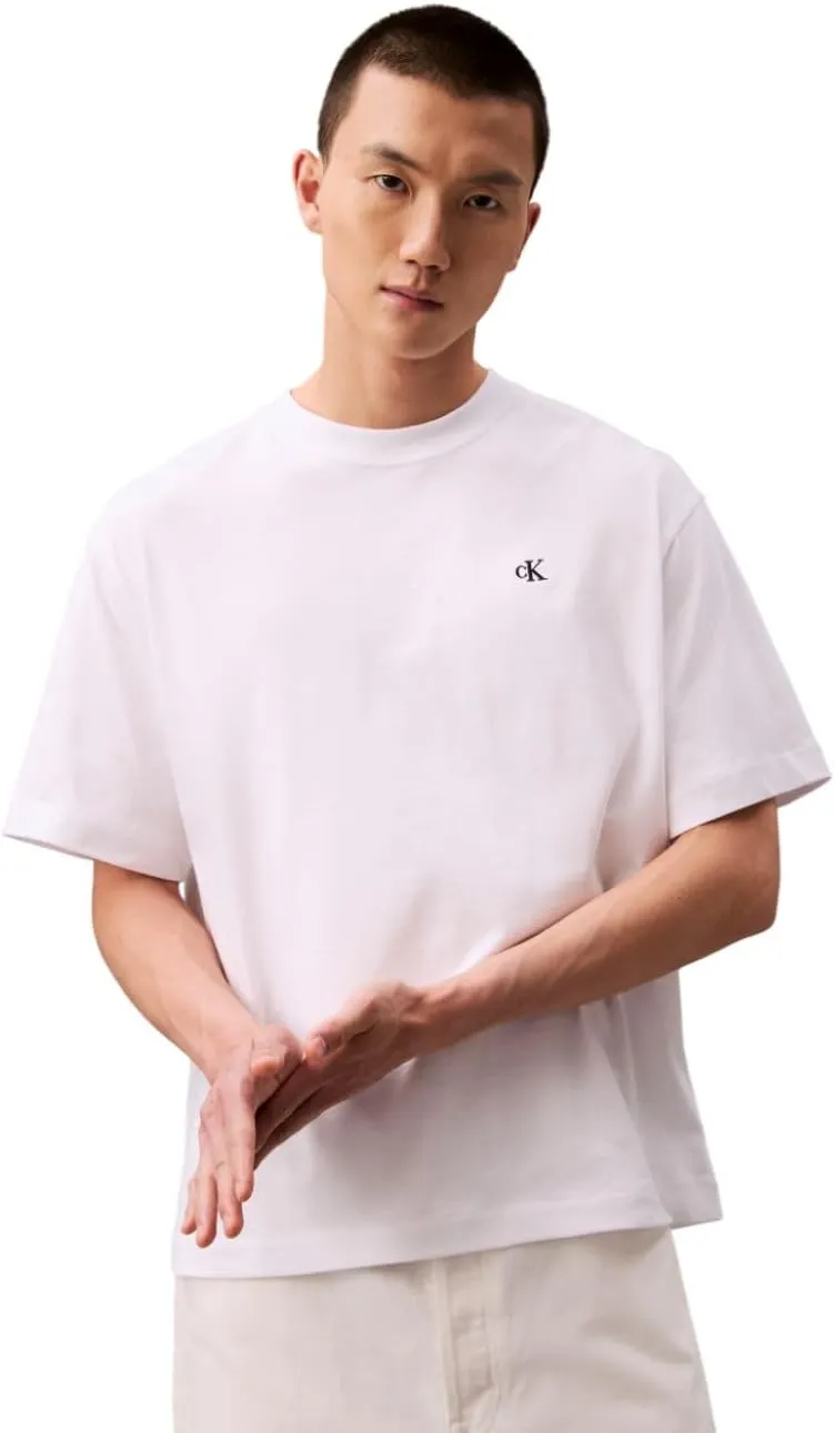 Calvin Klein Men's Relaxed Fit Monogram Logo Crewneck T-Shirt