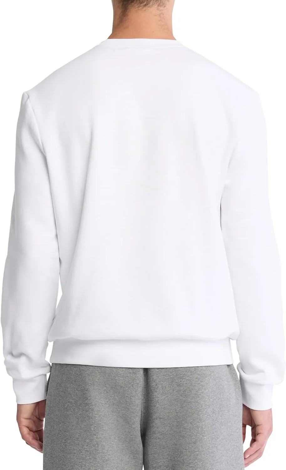 Calvin Klein Men's Relaxed Fit Monogram Logo Fleece Sweatshirt