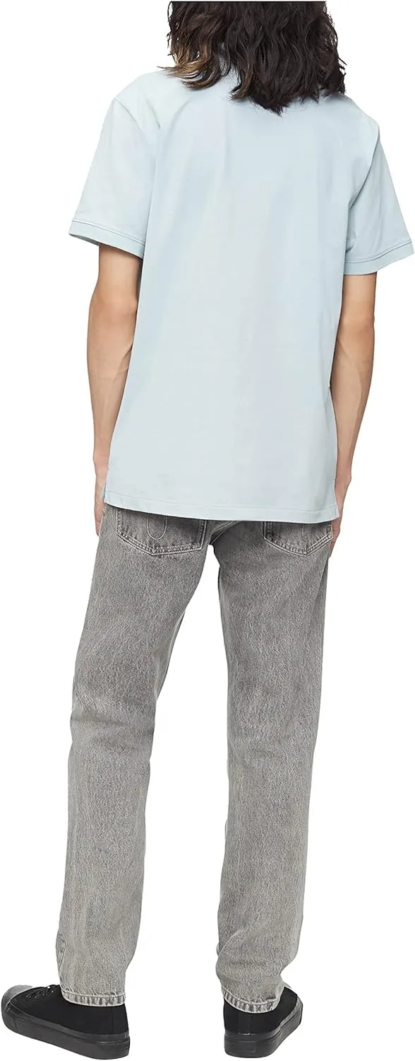 Calvin Klein Men's Smooth Cotton Monogram Logo Polo Shirt