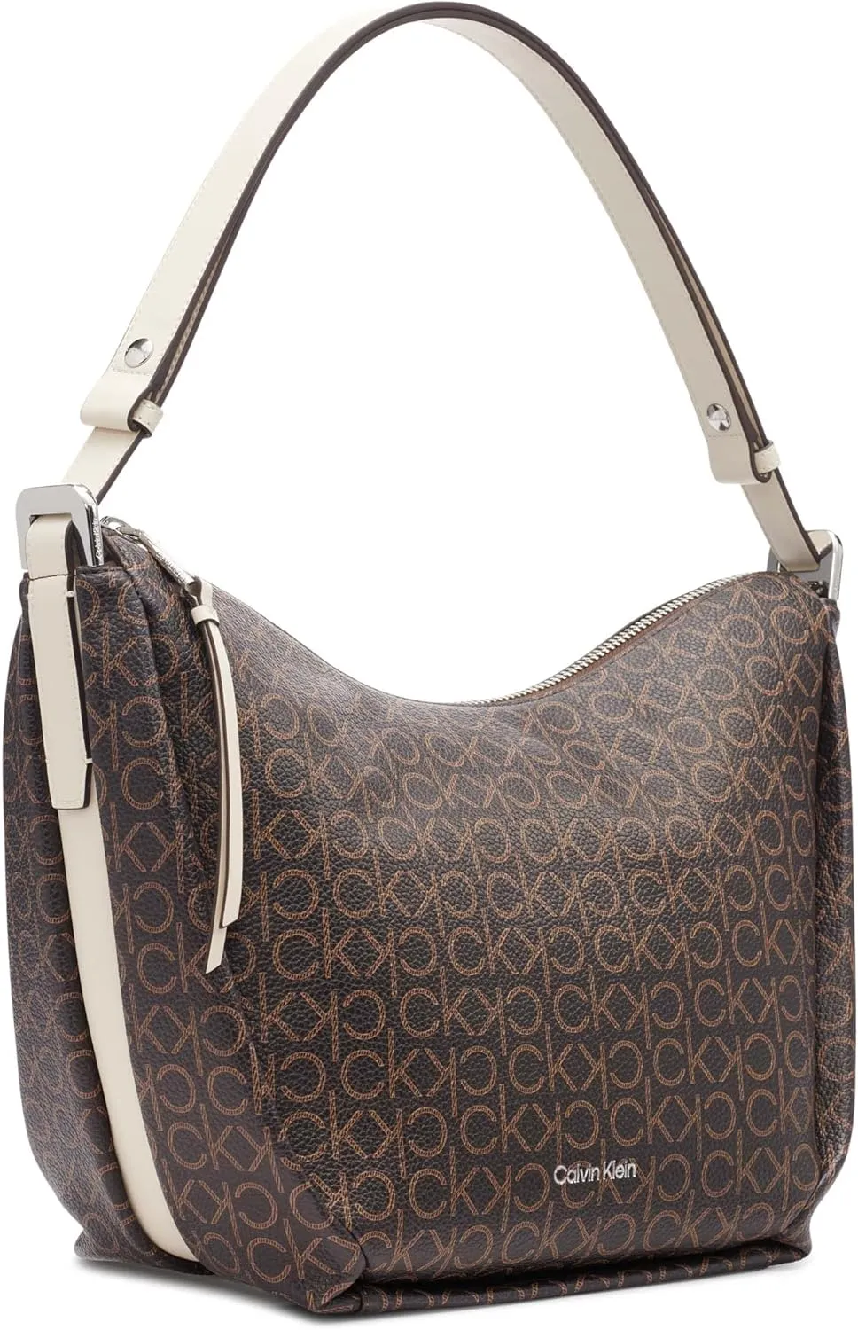 Calvin Klein Prism Top Zip Convertible Hobo Shoulder Bag
