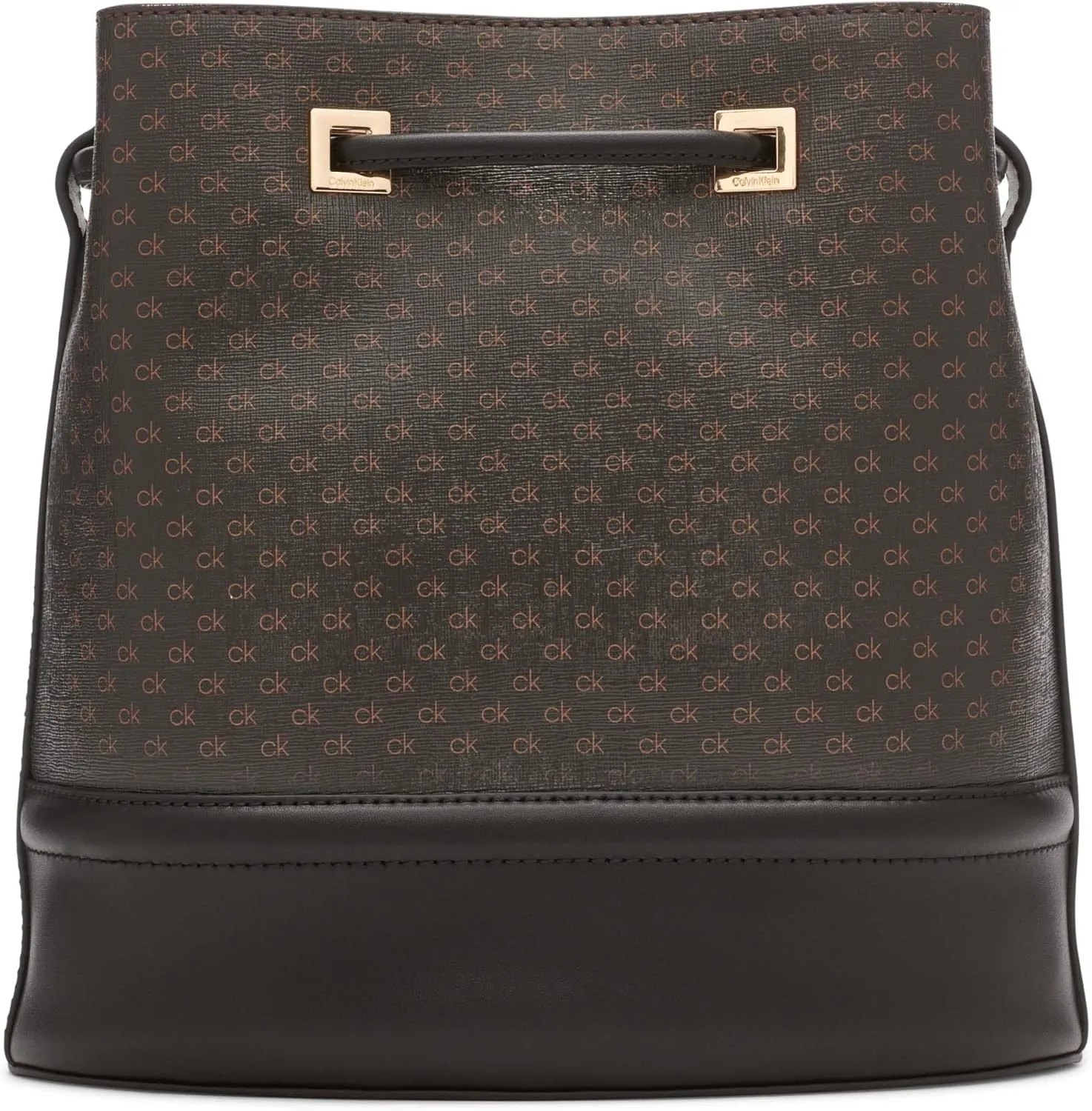 Calvin Klein Women's Ash Crossbody Bag – Vegan Leather, Monogram, 2 Pockets
