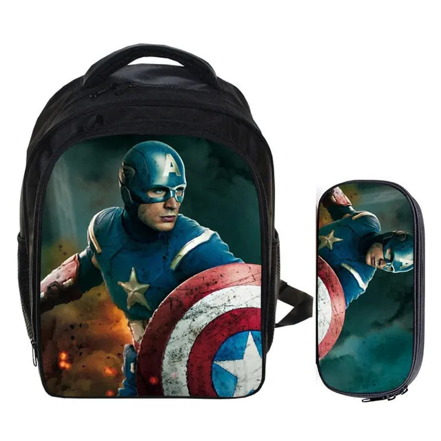 Captain America  School Bag