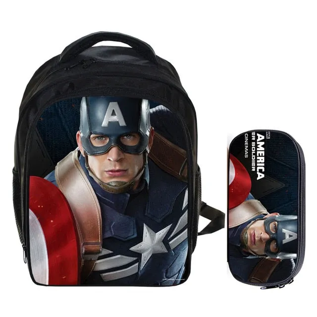 Captain America  School Bag
