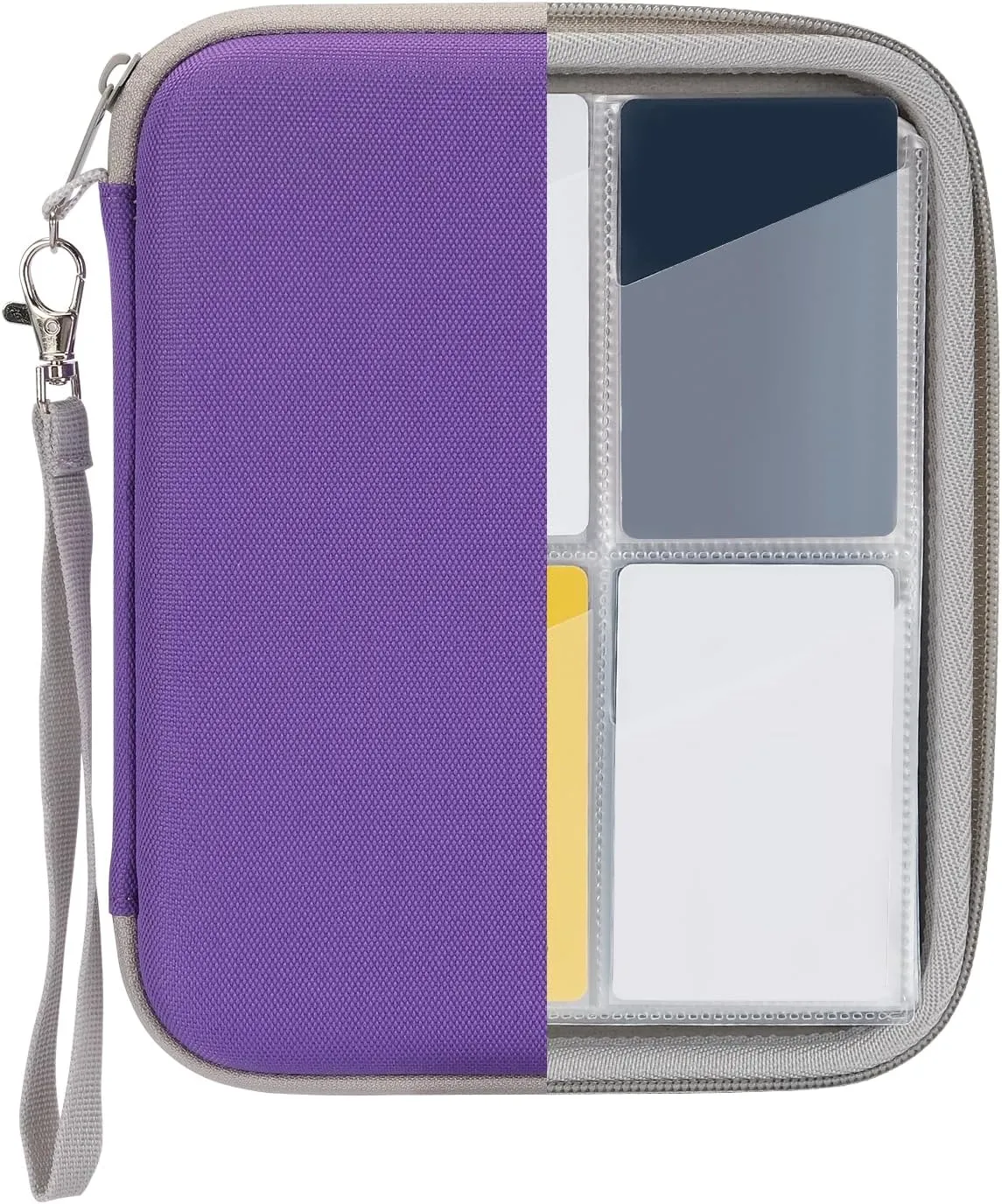 Card Case for Yoto, Soft Portable Folder With Zipper & 80 Pockets for Player & Mini Audiobook Cards, Binder Holder With Sleeves for Travel