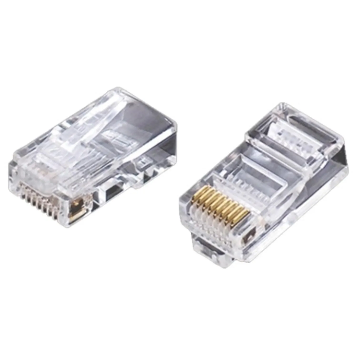 Cat6 Modular Rj45 Male Connector Package Of 100 Pcs