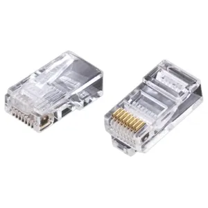 Cat6 Modular Rj45 Male Connector Package Of 100 Pcs