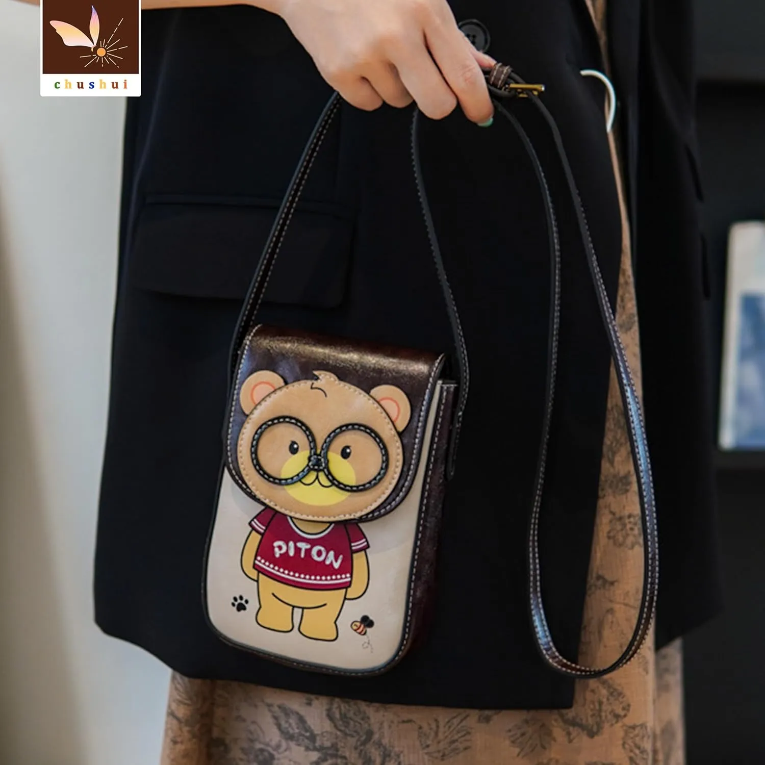 Cell Phone Purse,Small Crossbody Bag for Women,Cute Leather Handbag with Adjustable Strap for Travel Work Daily