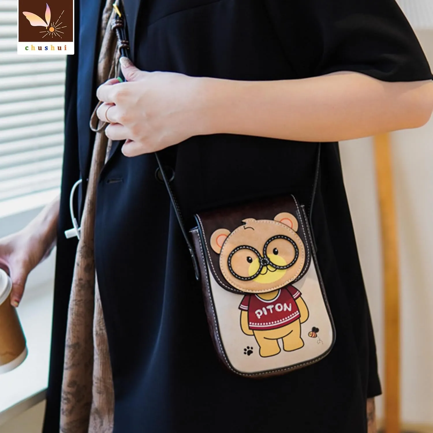 Cell Phone Purse,Small Crossbody Bag for Women,Cute Leather Handbag with Adjustable Strap for Travel Work Daily