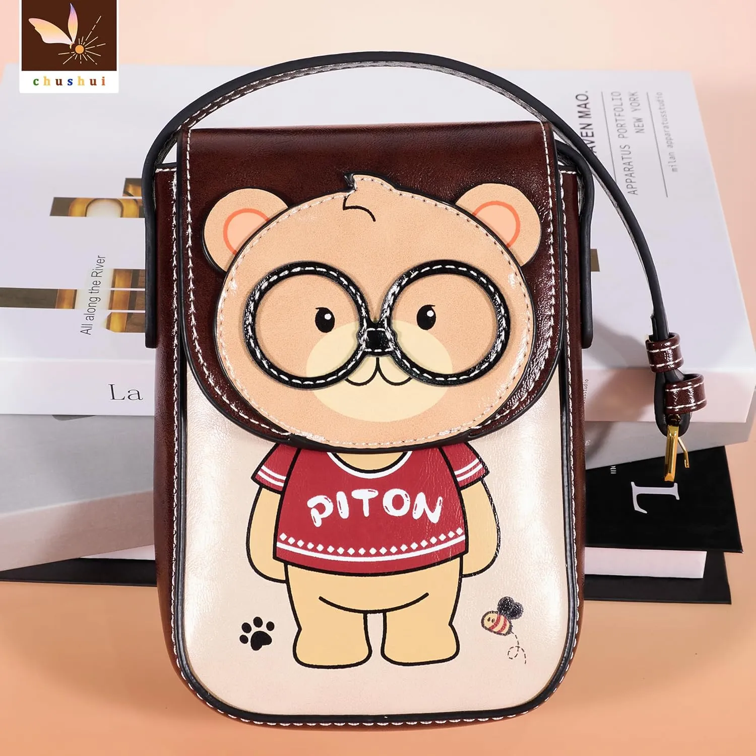 Cell Phone Purse,Small Crossbody Bag for Women,Cute Leather Handbag with Adjustable Strap for Travel Work Daily