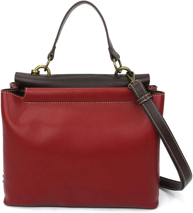 CHALA Charming Satchel Womens Tote Handbag with Forearm Strap and Detachable Crossbody Strap
