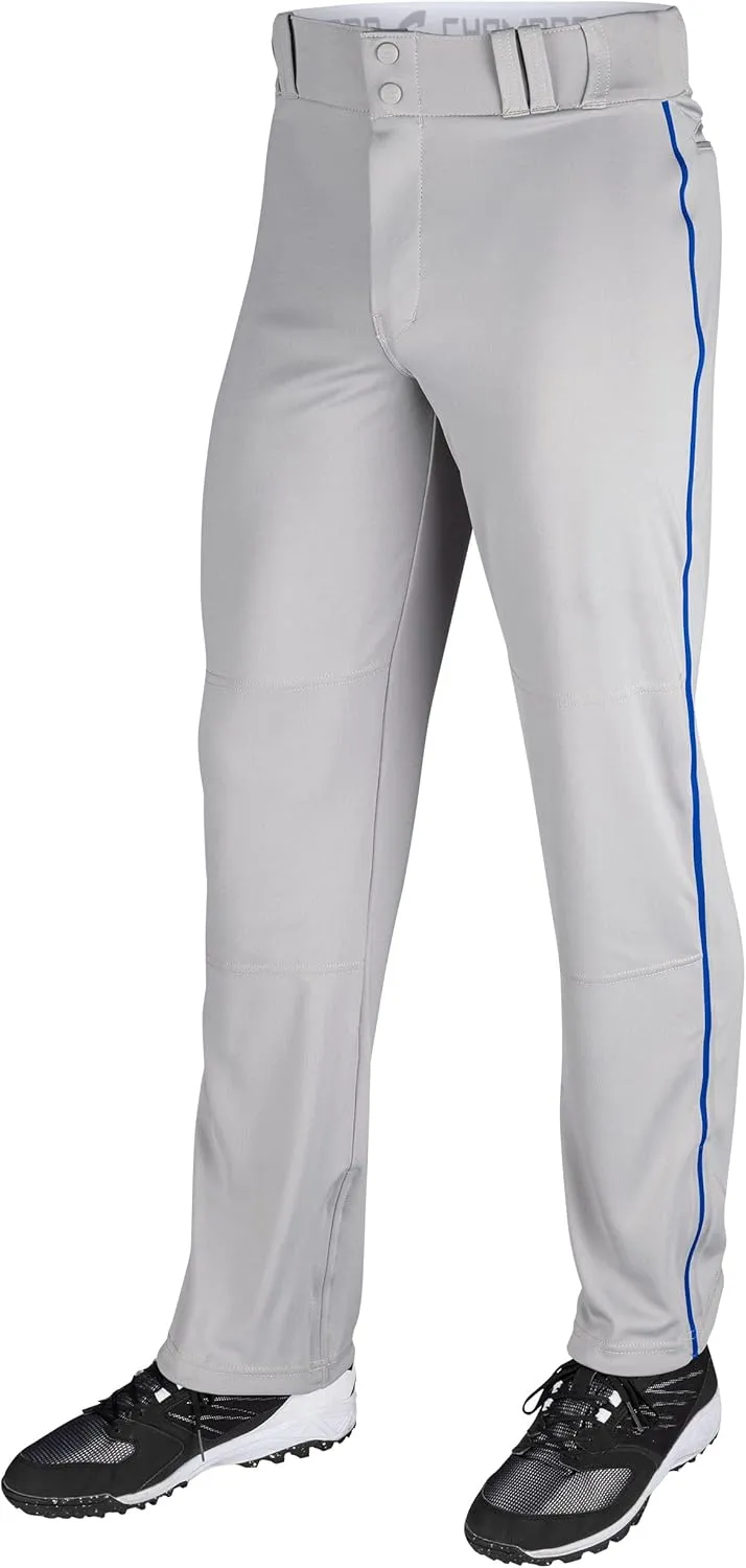 CHAMPRO Men's Triple Crown Open Bottom Piped Adult Baseball Pants