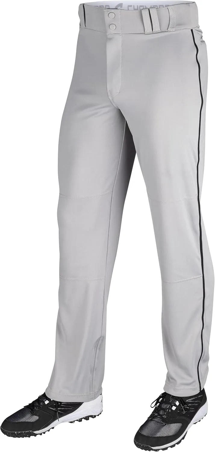 CHAMPRO Men's Triple Crown Open Bottom Piped Adult Baseball Pants