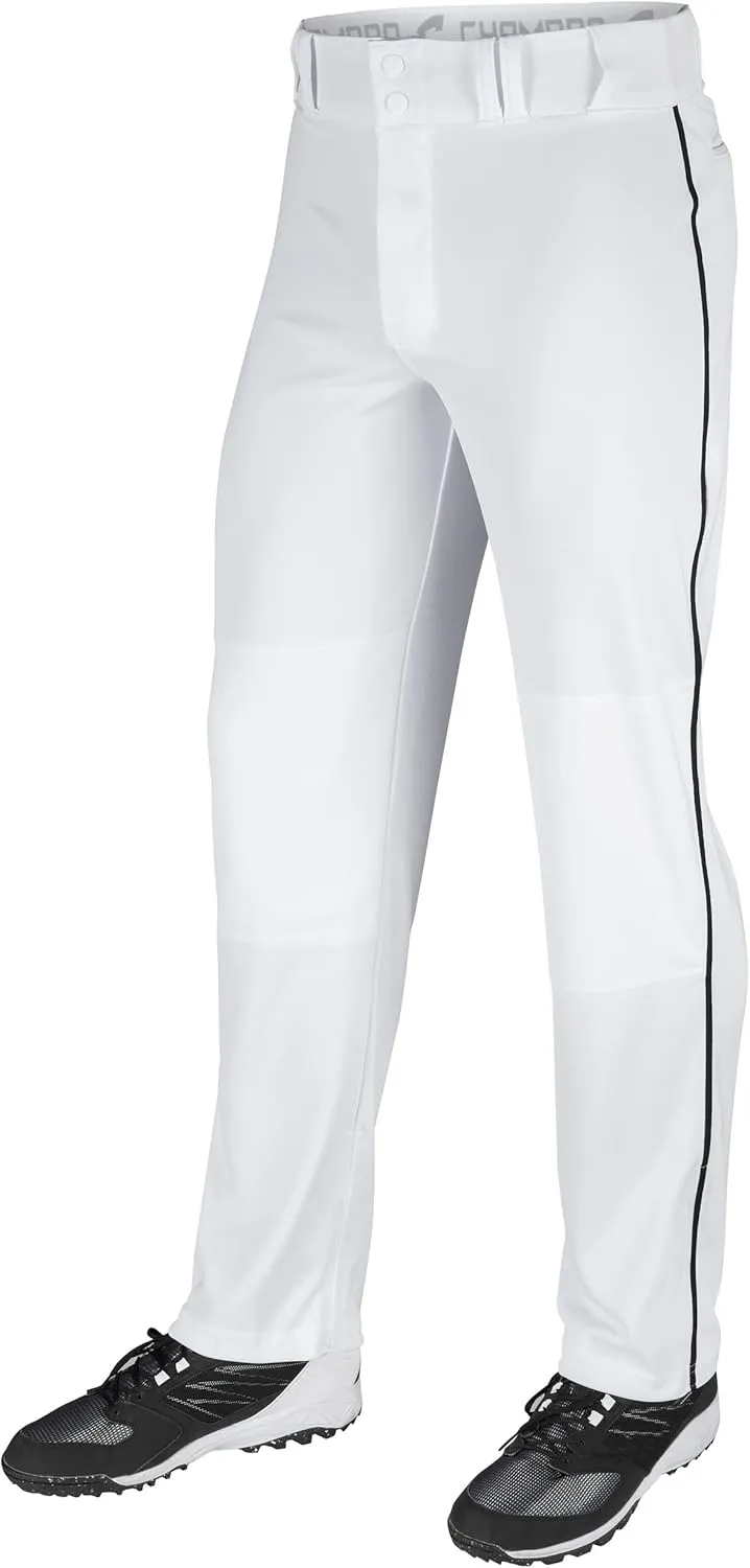 CHAMPRO Men's Triple Crown Open Bottom Piped Adult Baseball Pants