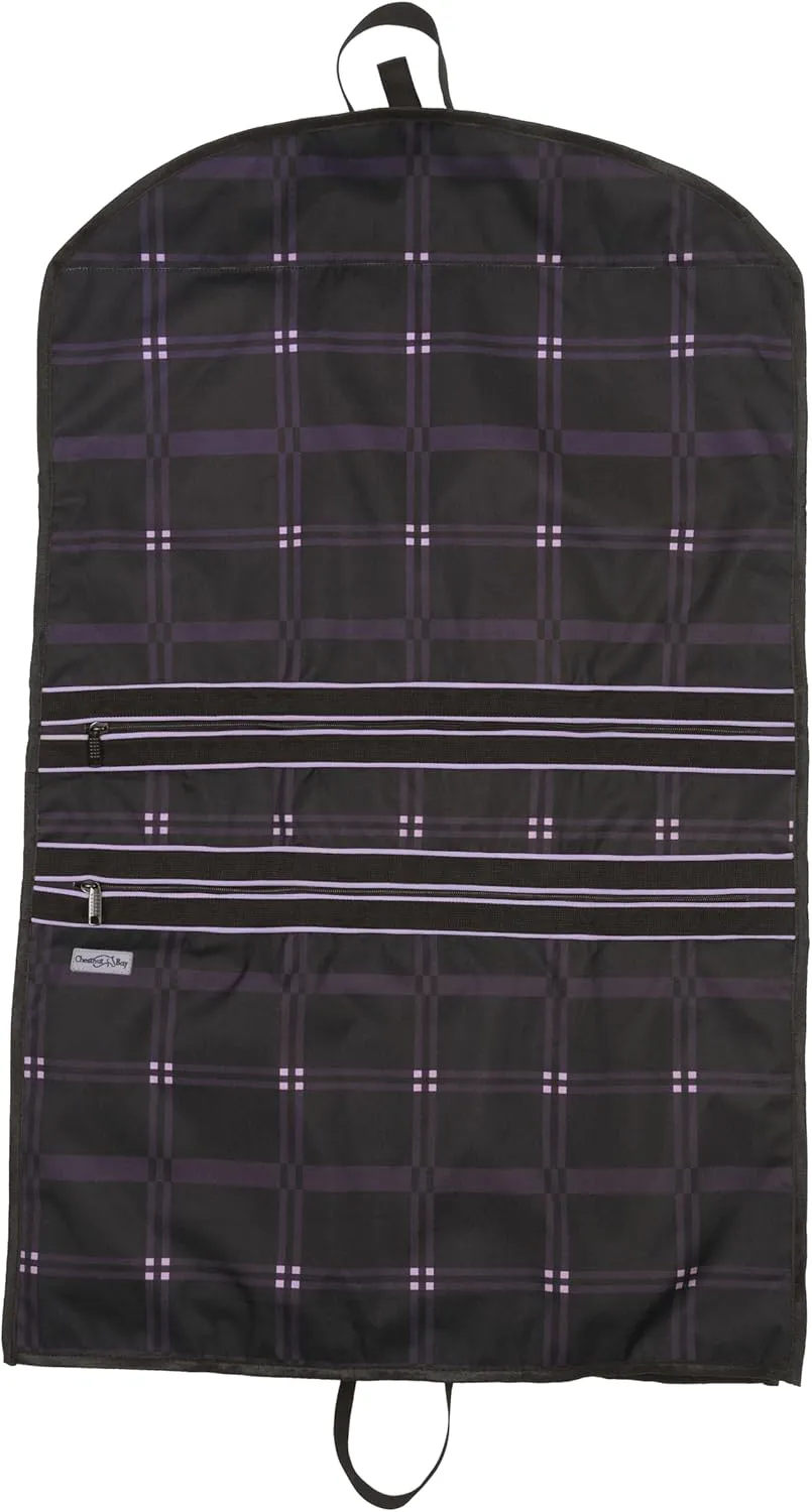 Chestnut Bay 3″ Gusset Garment Bag (Black Plaid)