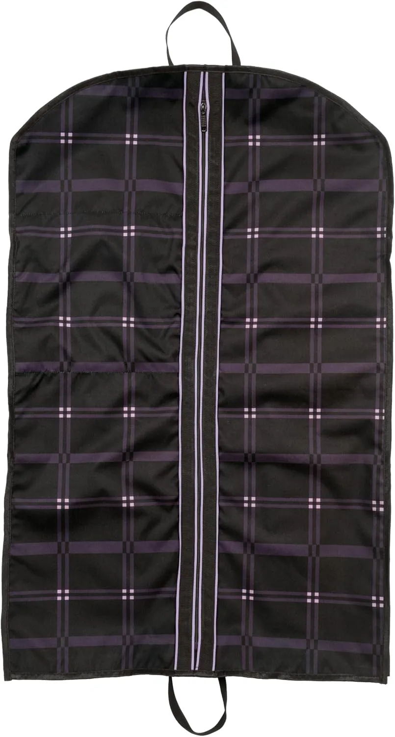 Chestnut Bay 3″ Gusset Garment Bag (Black Plaid)