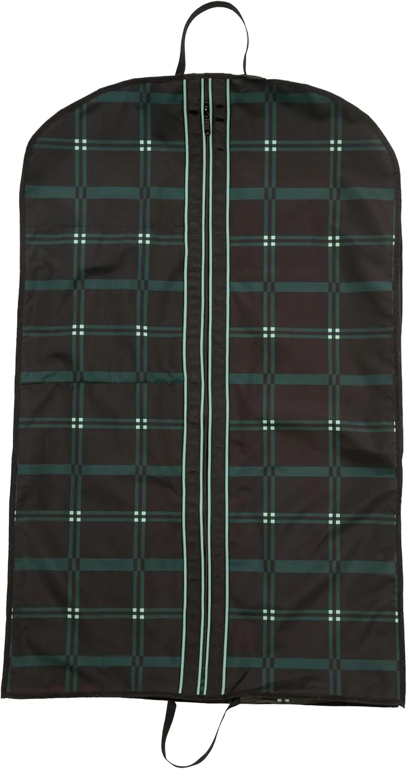 Chestnut Bay 3″ Gusset Garment Bag (Hunter Plaid)