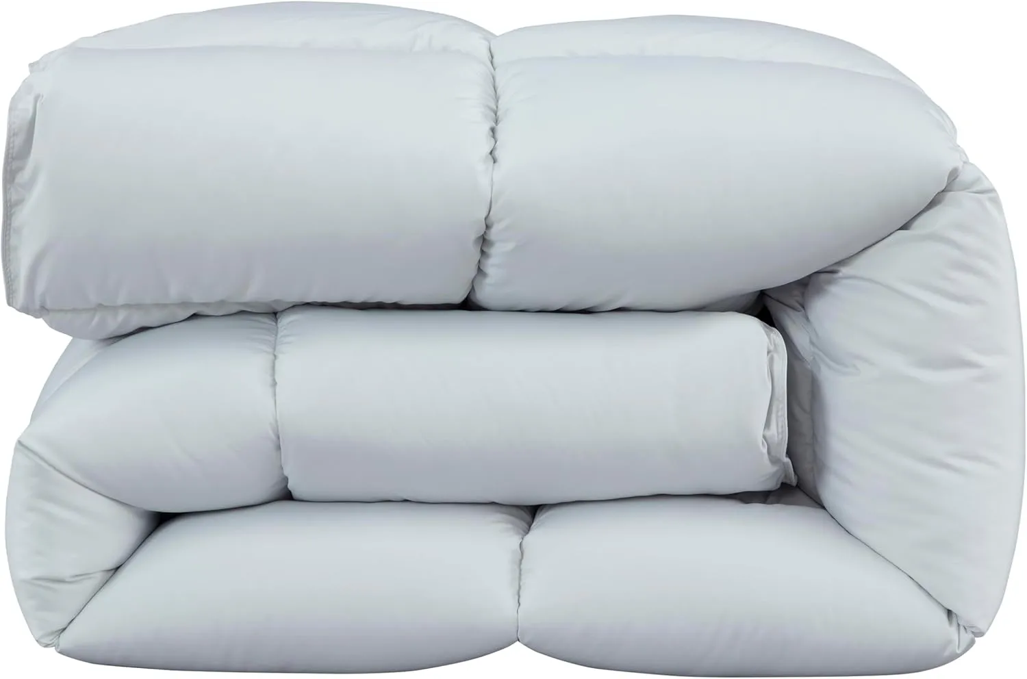 Chezmoi Collection All Season King Size Down Alternative Comforter - Plush Microfiber Fill - Box Stitch Quilted - Duvet Insert with Corner Tabs (Cal King/King, Silver Gray)