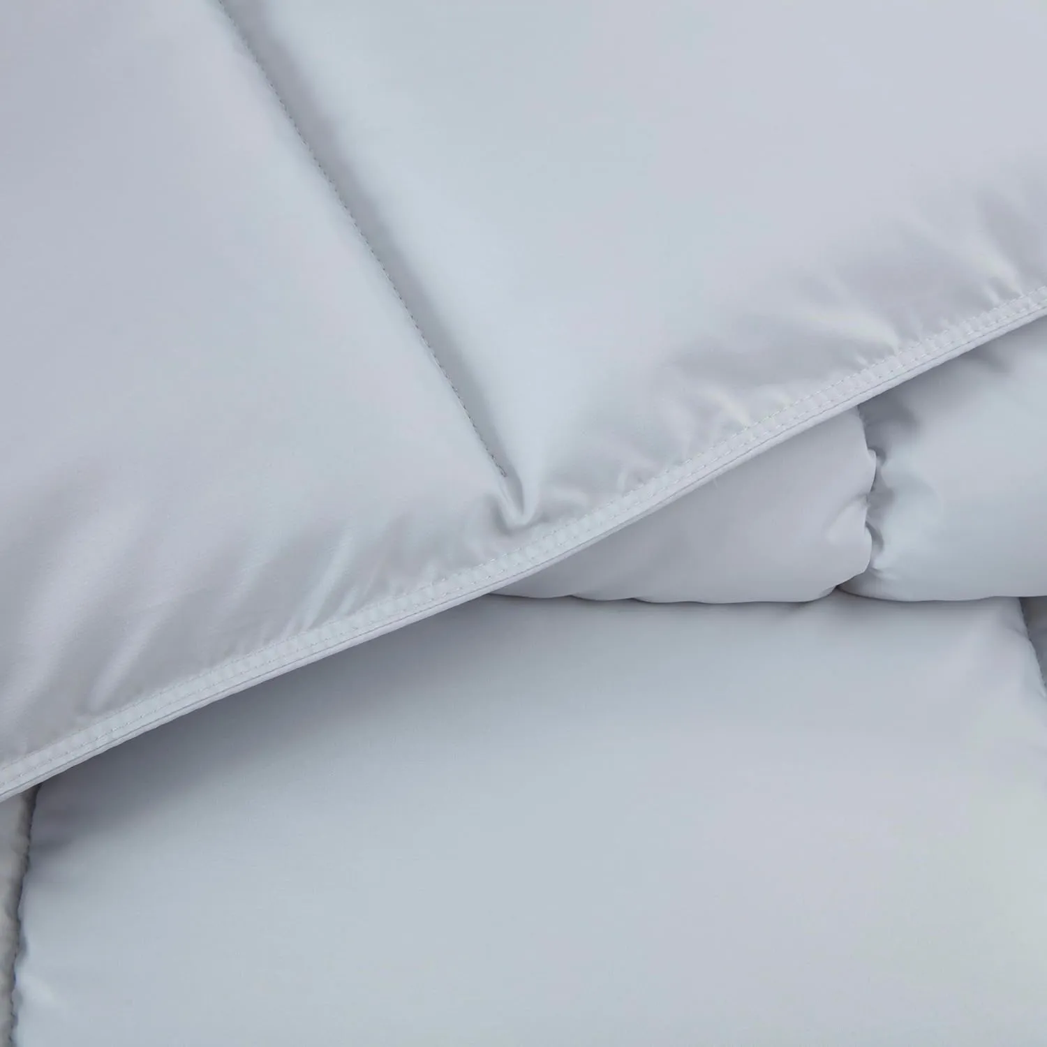 Chezmoi Collection All Season King Size Down Alternative Comforter - Plush Microfiber Fill - Box Stitch Quilted - Duvet Insert with Corner Tabs (Cal King/King, Silver Gray)