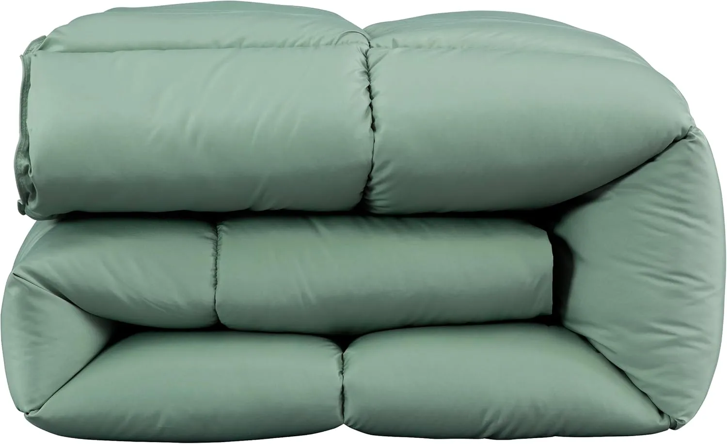 Chezmoi Collection All Season Oversized King Size Down Alternative Comforter - Plush Microfiber Fill - Box Stitch Quilted - Duvet Insert with Corner Tabs (Oversized King, Sage Green)