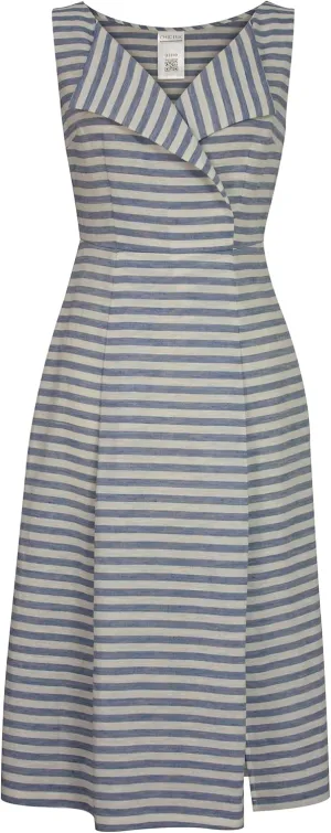 CHIC STAR Womens Linen Stripes Dress