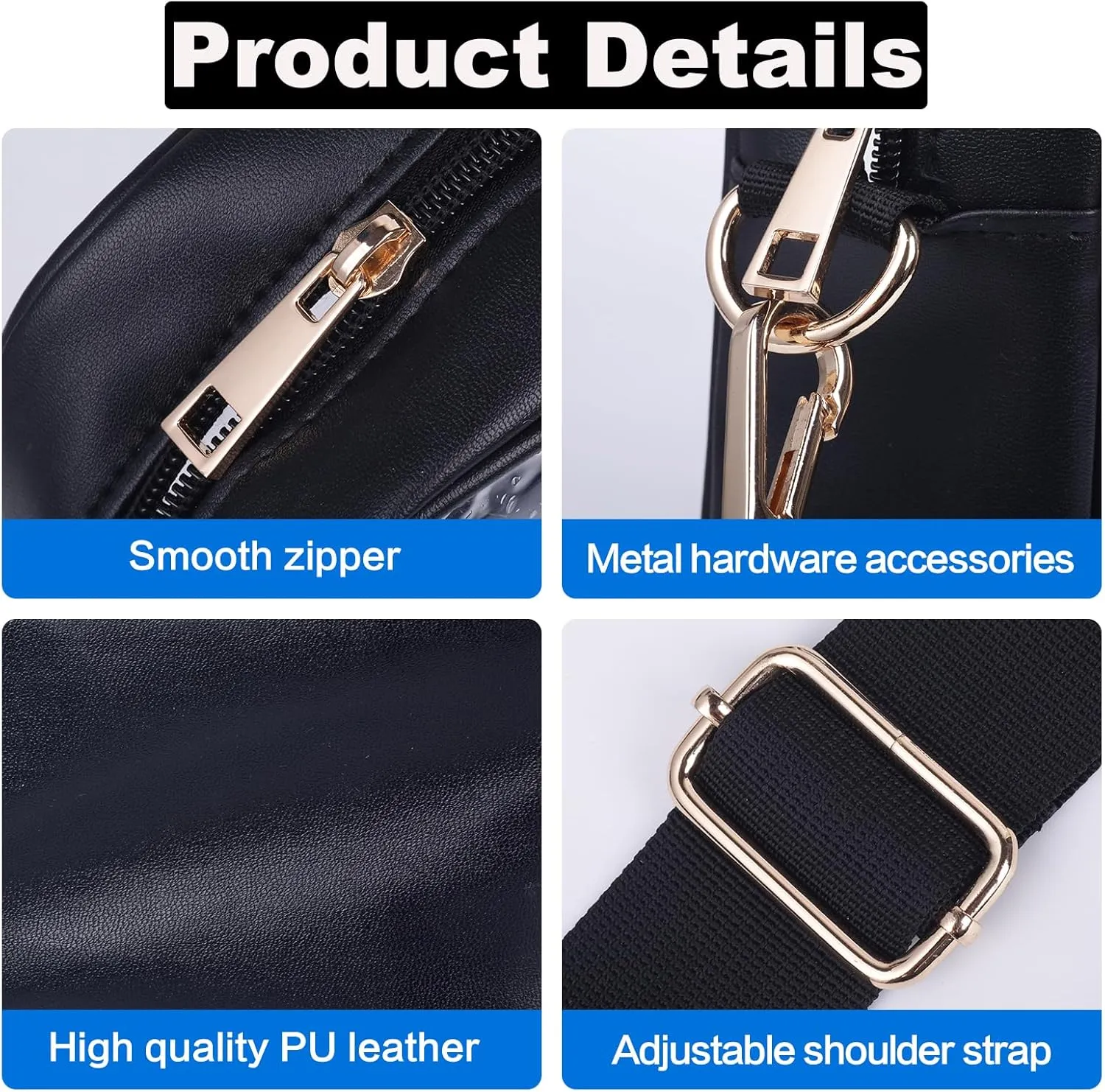Clear Stadium Crossbody Bag, Clear Purses Stadium Approved for Concert, Stadium Events, Sports Handbags & Purses
