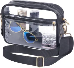 Clear Stadium Crossbody Bag, Clear Purses Stadium Approved for Concert, Stadium Events, Sports Handbags & Purses