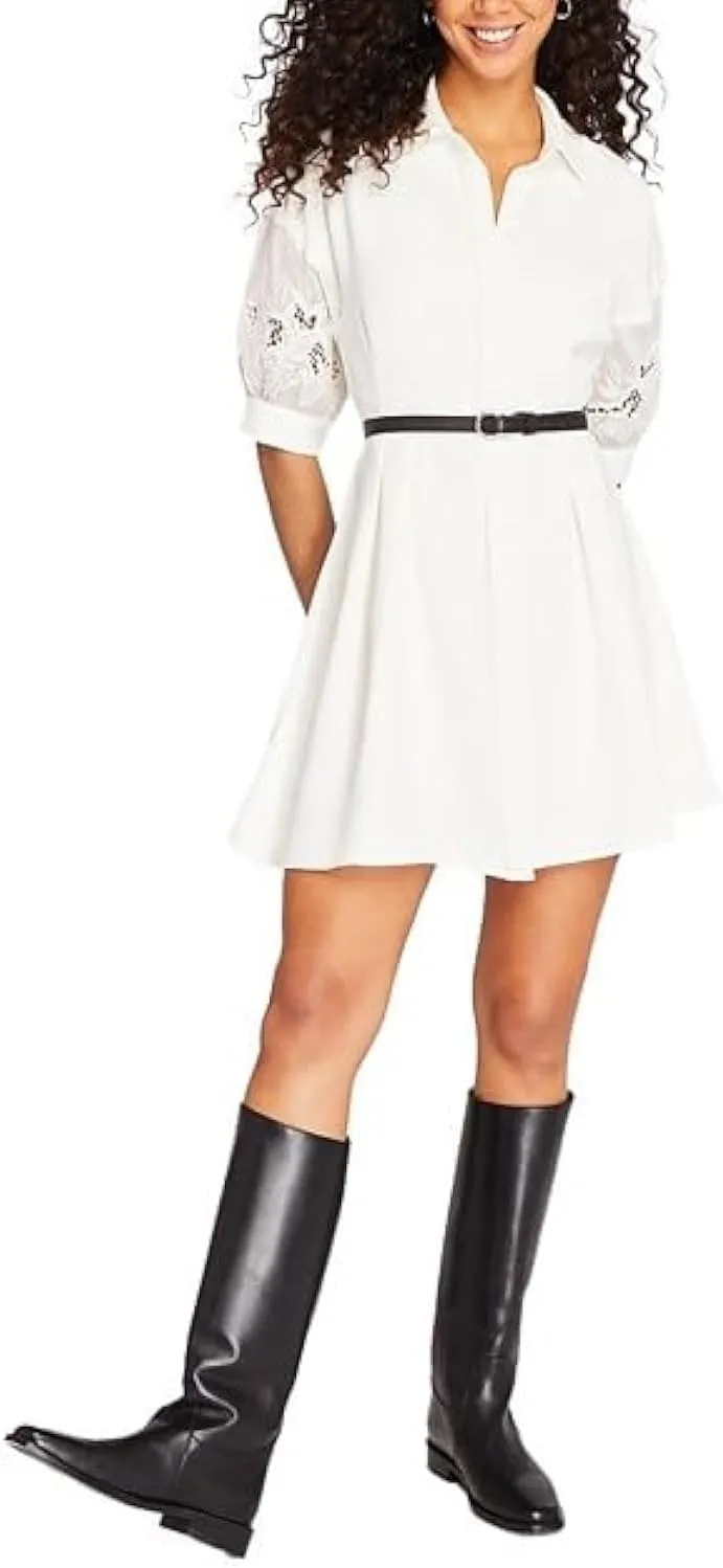 Club Monaco Women's Embroidered Balloon Sleeve Dress
