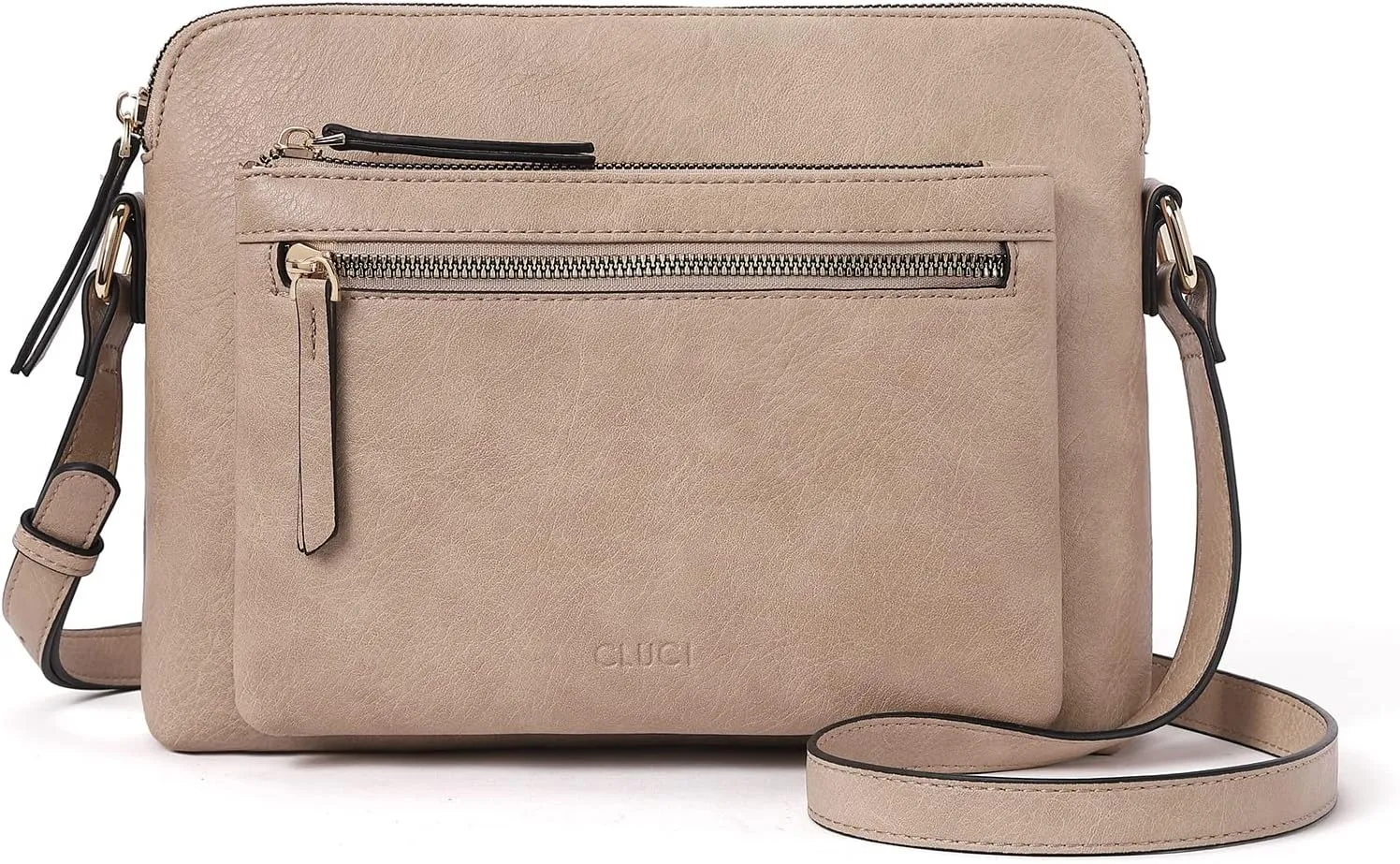 CLUCI Crossbody Purse for Women Multi Pockets Bag Vegan Leather Small Shoulder Handbags Summer Travel Designer Vintage Ladies