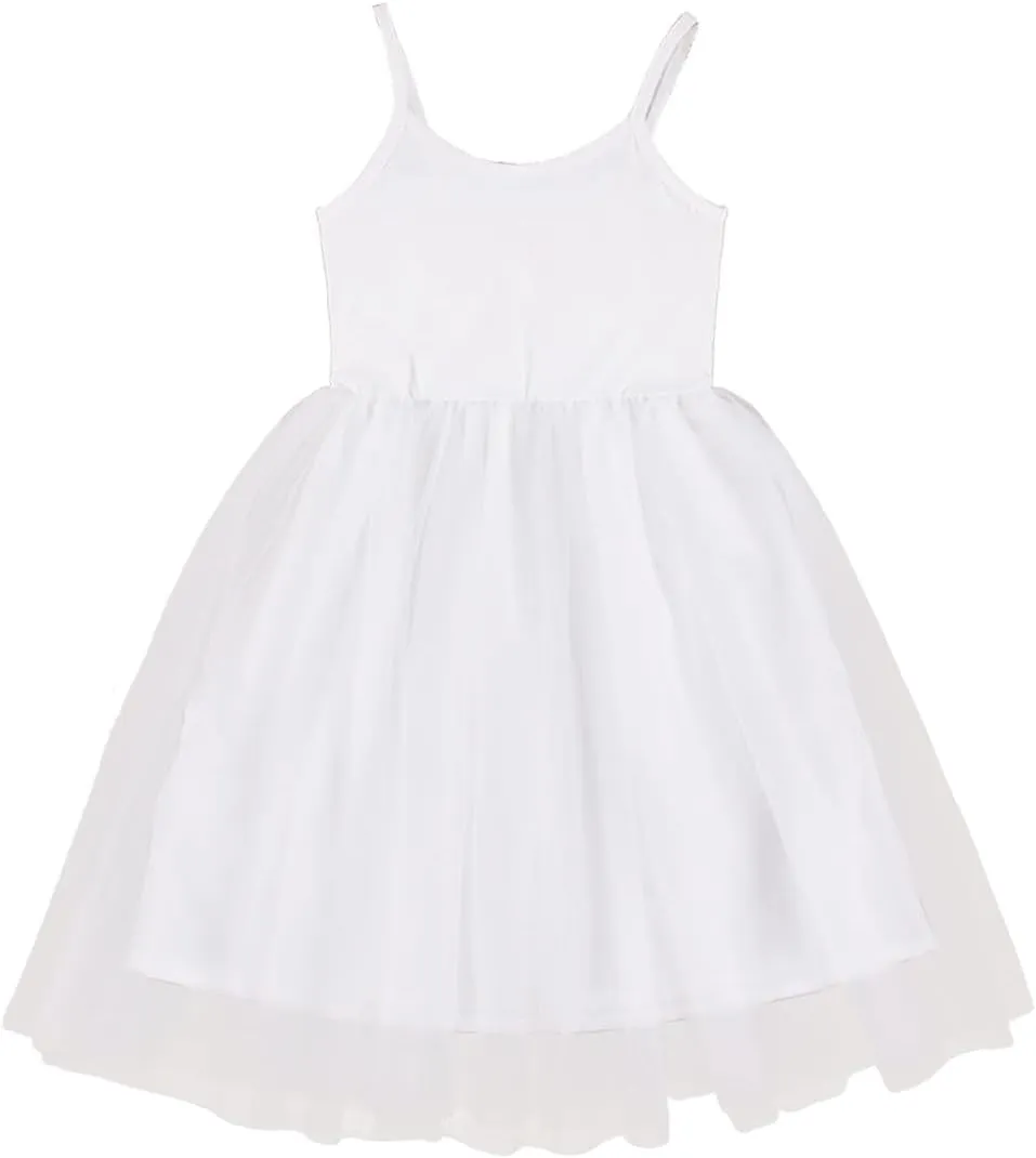 CM C&M WODRO Toddler Baby Girl Halter Tutu Dress Kid Summer Sleeveless Tulle Sundress Playwear Cute Princess Birthday Dress