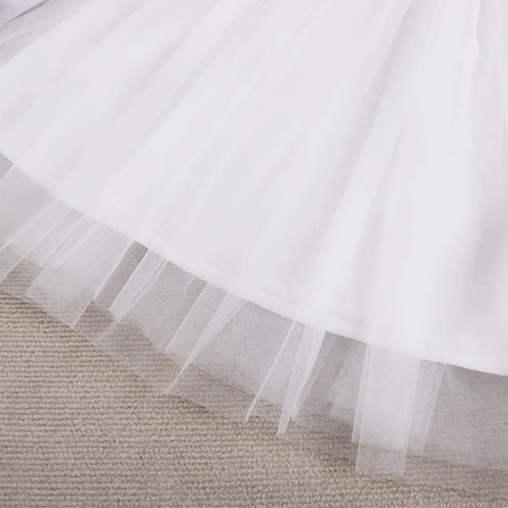 CM C&M WODRO Toddler Baby Girl Halter Tutu Dress Kid Summer Sleeveless Tulle Sundress Playwear Cute Princess Birthday Dress