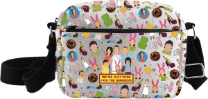 CMNIM Burgers TV Show Merchandise Gifts B Burgers Family Crossbody Purse for Belcher Family Member Fans Gifts Belcher Bag