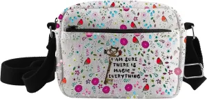 CMNIM S-cret Garden Inspired Gift Book Crossbody Purse I Am Sure There Is Magic In Everything Adjustable Strap Literary Gifts