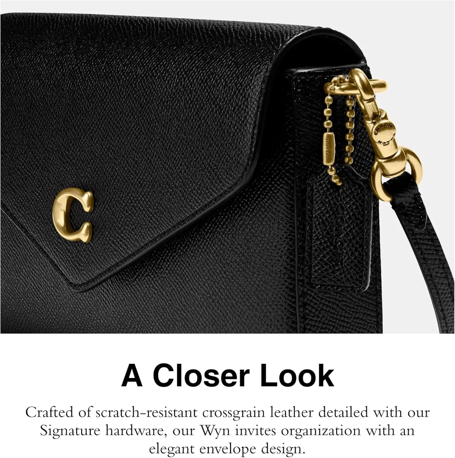Coach Women's Crossgrain Leather Wyn Crossbody