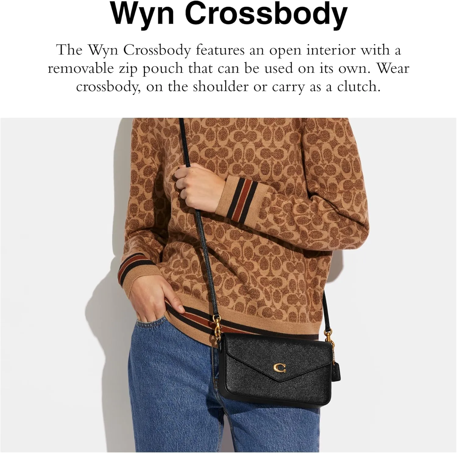 Coach Women's Crossgrain Leather Wyn Crossbody