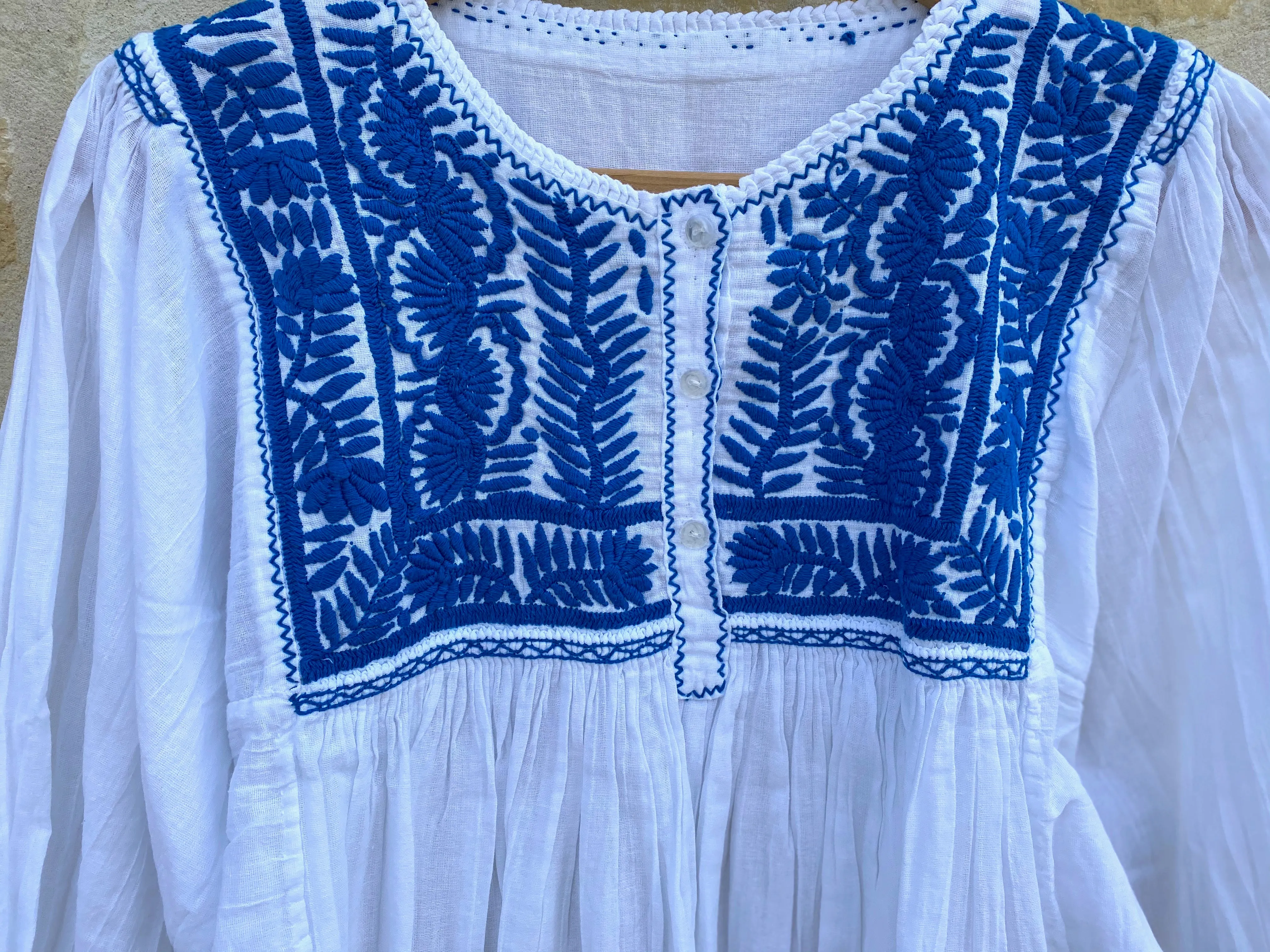 Cobalt Blue Vine Tunic