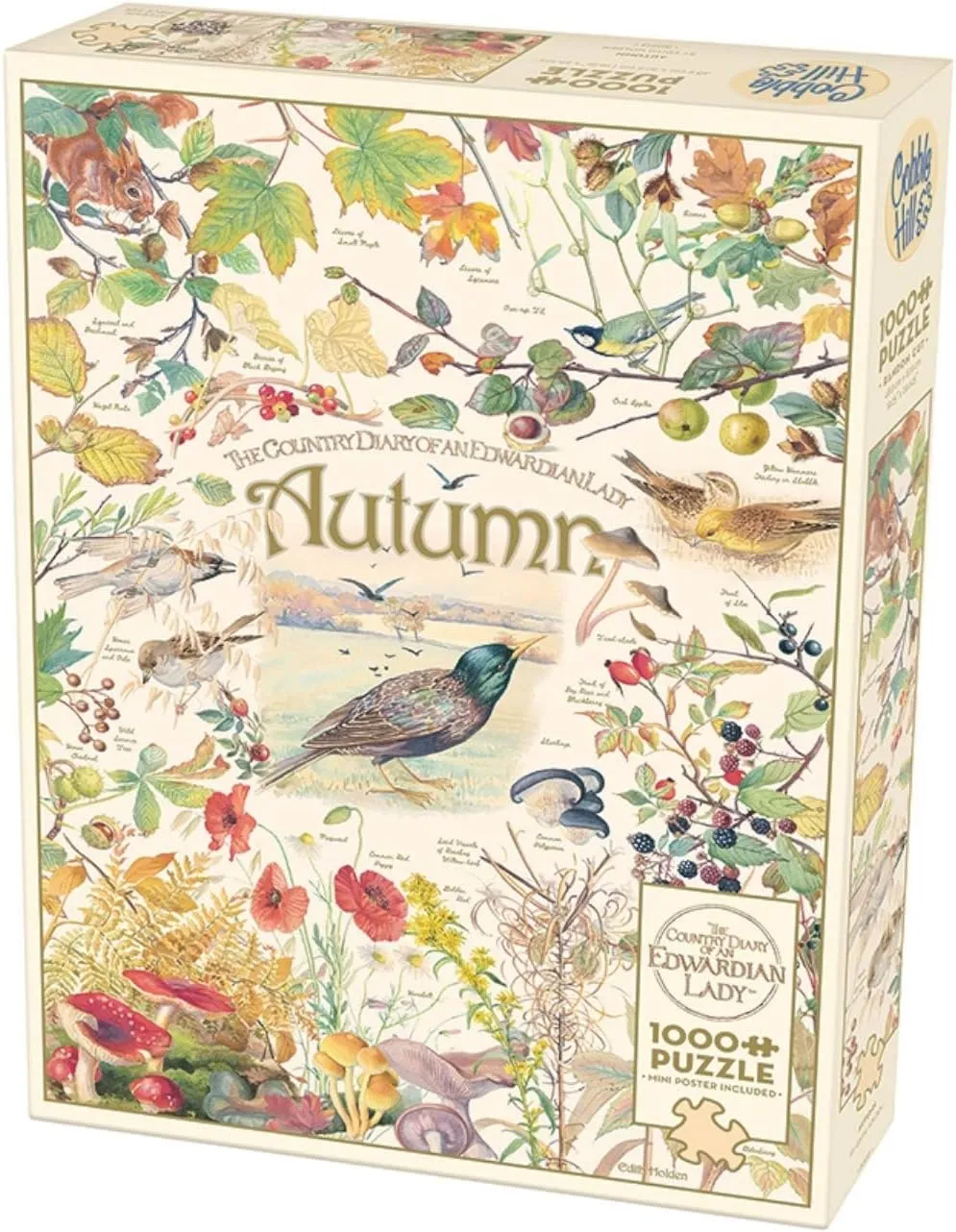Cobble Hill 1000 Piece Puzzle - Country Diary: Autumn - Sample Poster Included