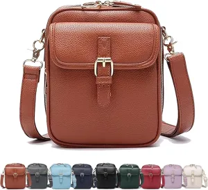 Collaboraten1 Crossbody Leather Bag, UrvashiCrossbody Bag, Vintage Double Layer Large Capacity Mini Cross Body Bags