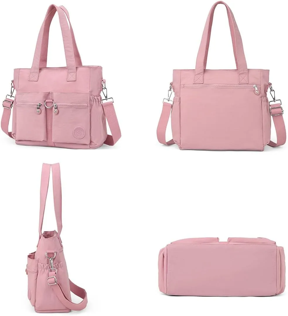 Collsants Tote Bag for Women Nylon Purse and Handbags Tote Purse Crossbody Bag Messenger Bag