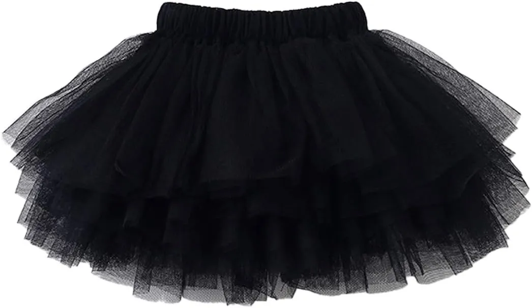 Colorful Childhood Baby Girls' Tutu Skirt Toddler 6 Layered Tulle Tutus 1-8T