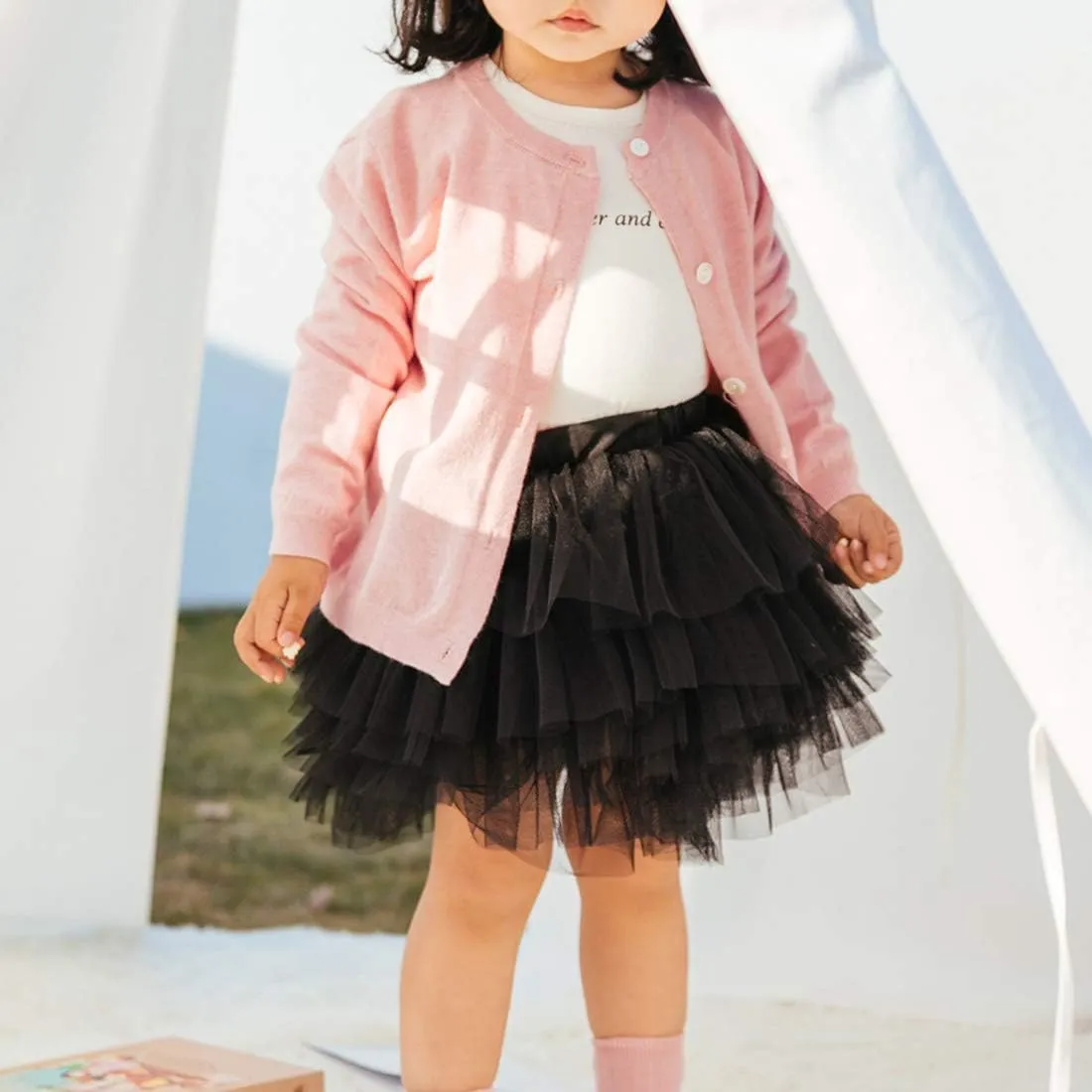 Colorful Childhood Baby Girls' Tutu Skirt Toddler 6 Layered Tulle Tutus 1-8T