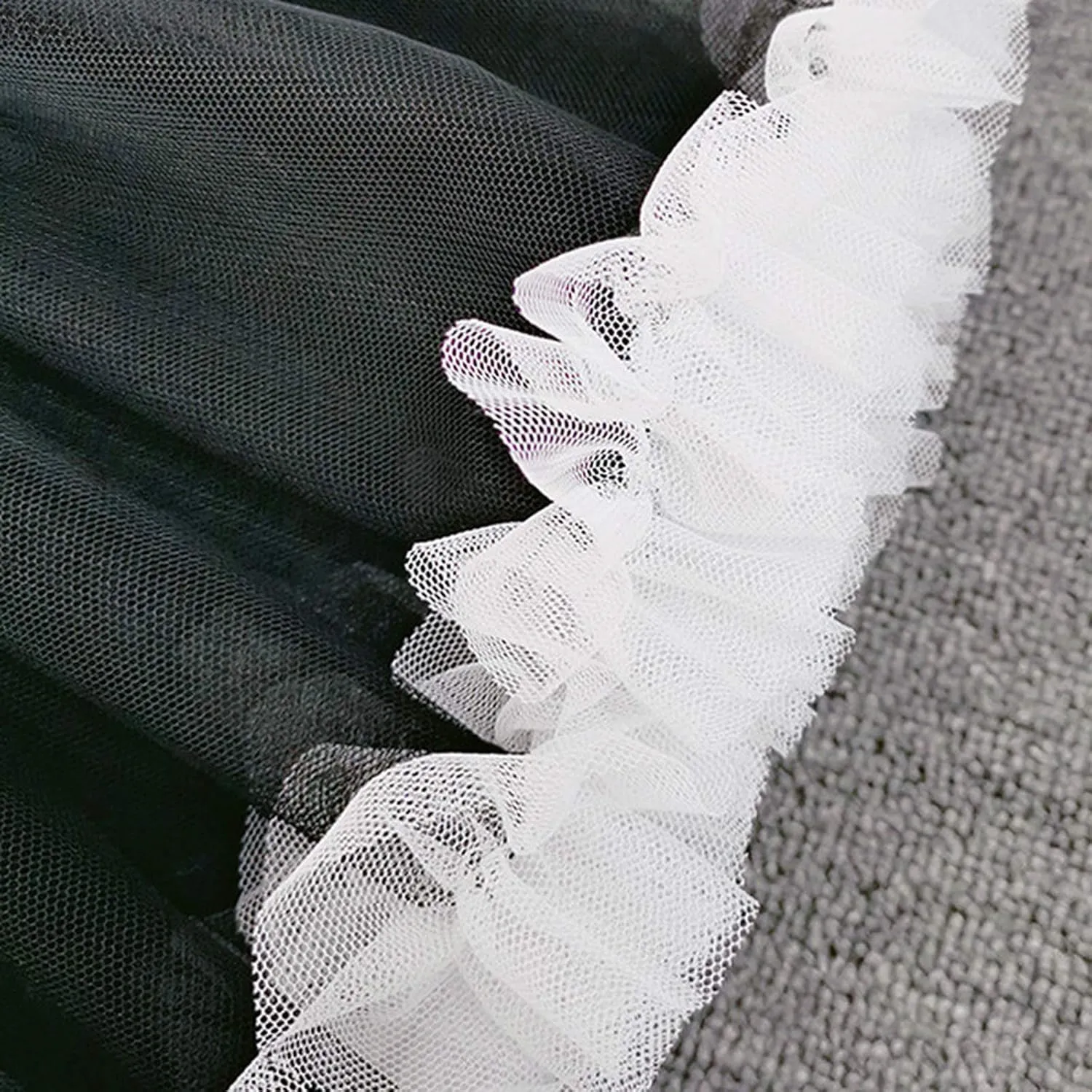 Colyanda Womens 3-Layered Pleated Tulle Petticoat Tutu Puffy Party Cosplay Skirt