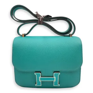 Constance 18 Paon/Menthe in Epsom, Enamel hardware