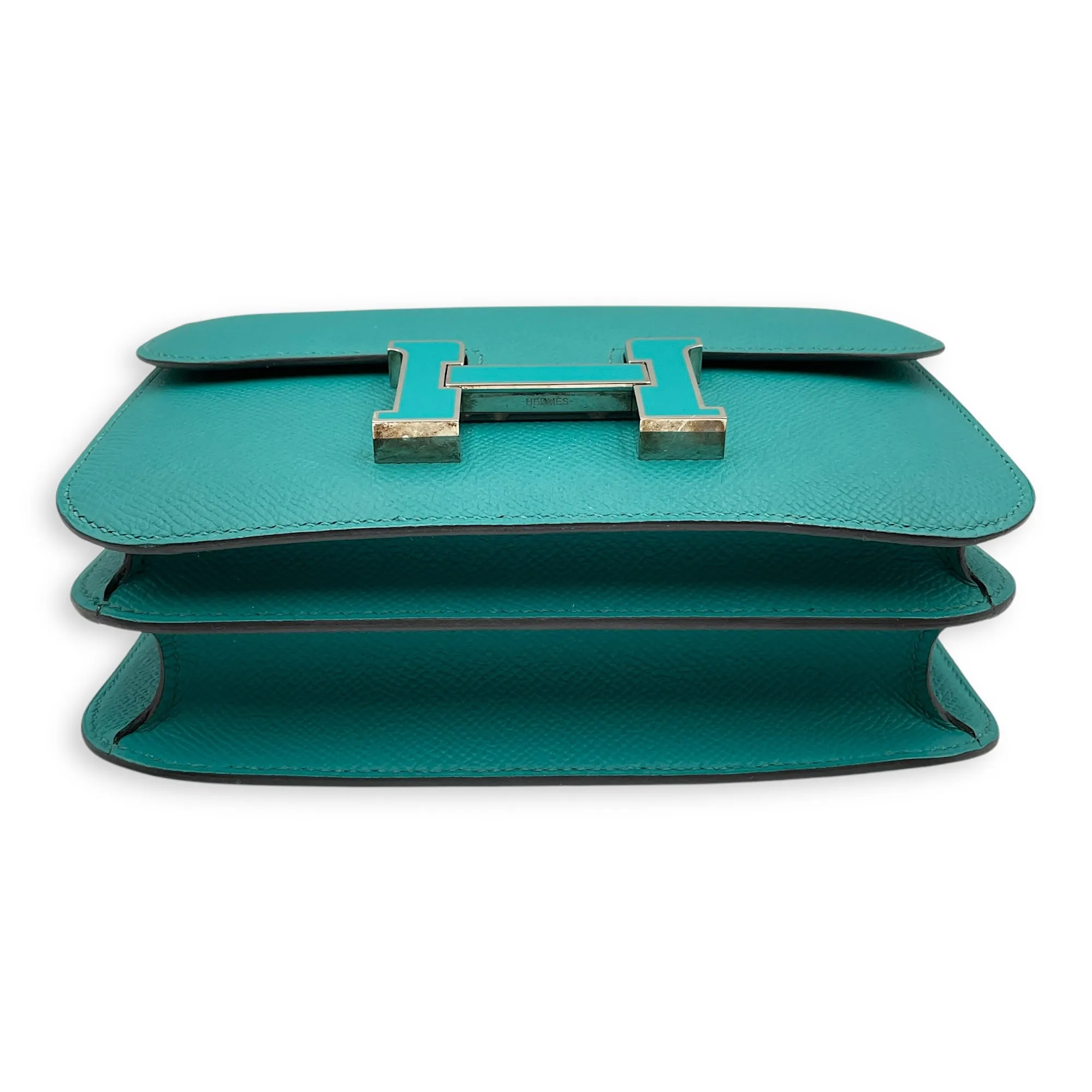Constance 18 Paon/Menthe in Epsom, Enamel hardware