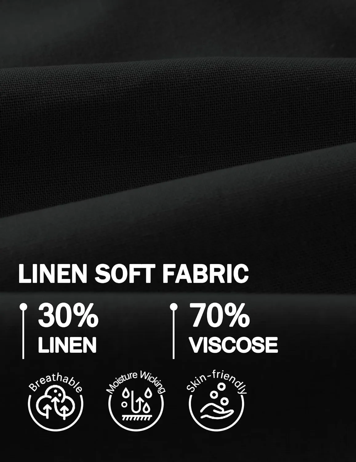 COOFANDY Mens Casual Linen Shorts Elastic Waist Drawstring Loose Fit Summer Beach Vacation Shorts with Pockets