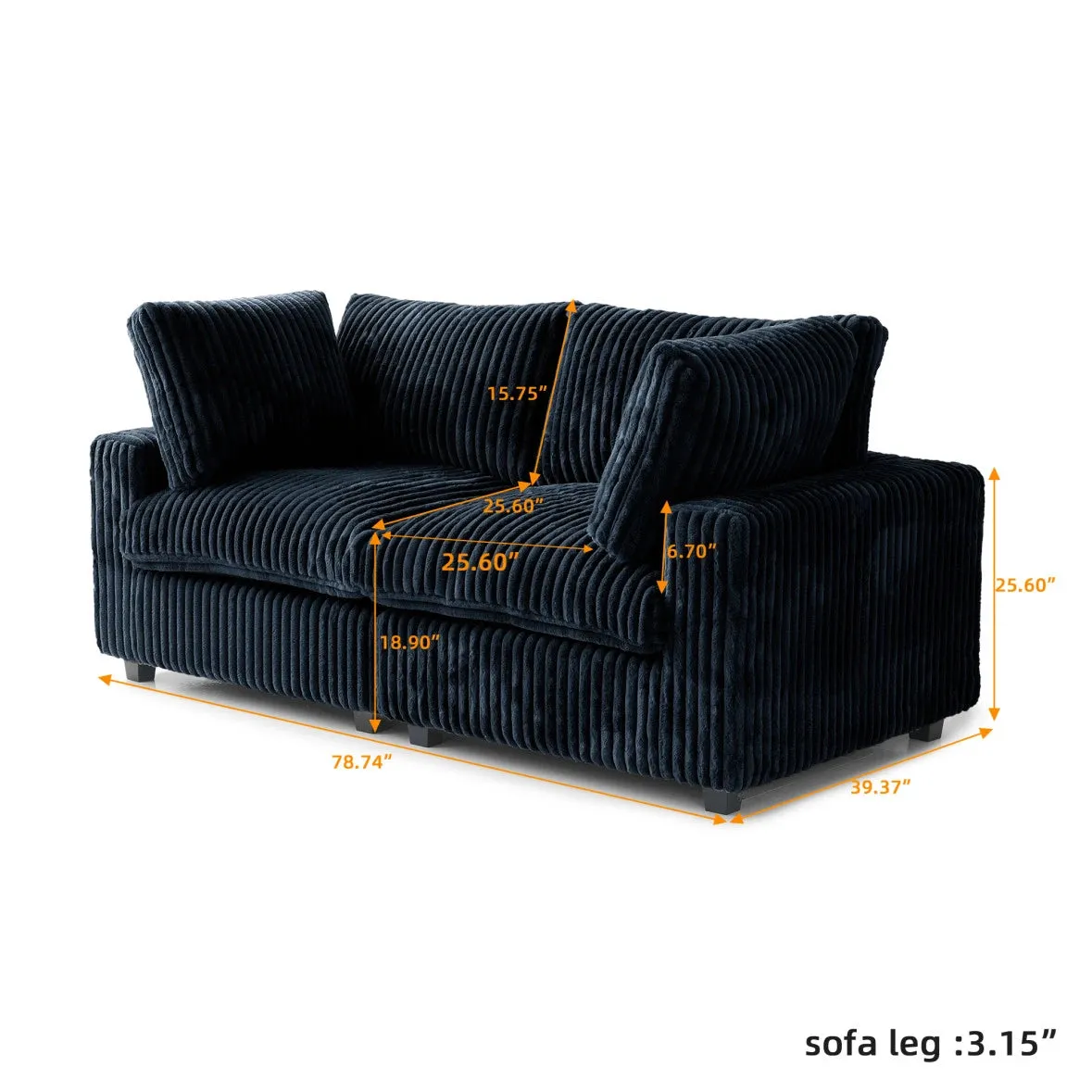 Corduroy Halo Sofa