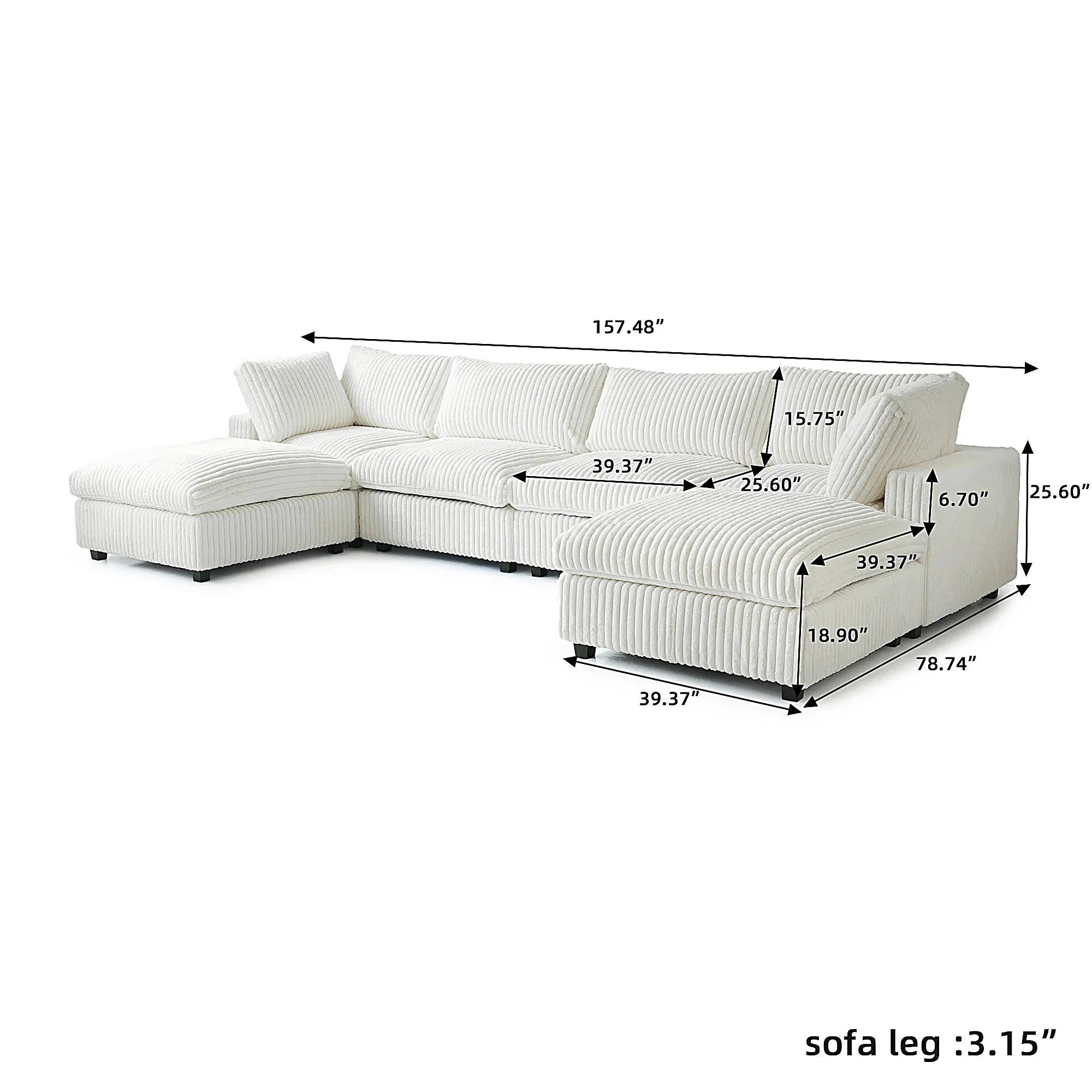 Corduroy Halo Sofa
