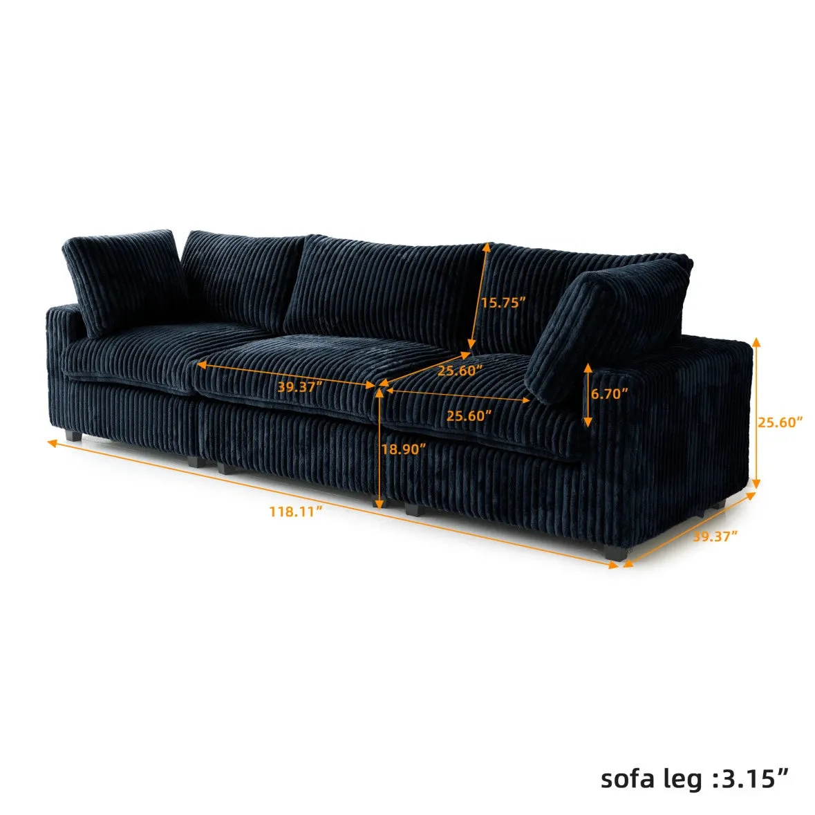 Corduroy Halo Sofa
