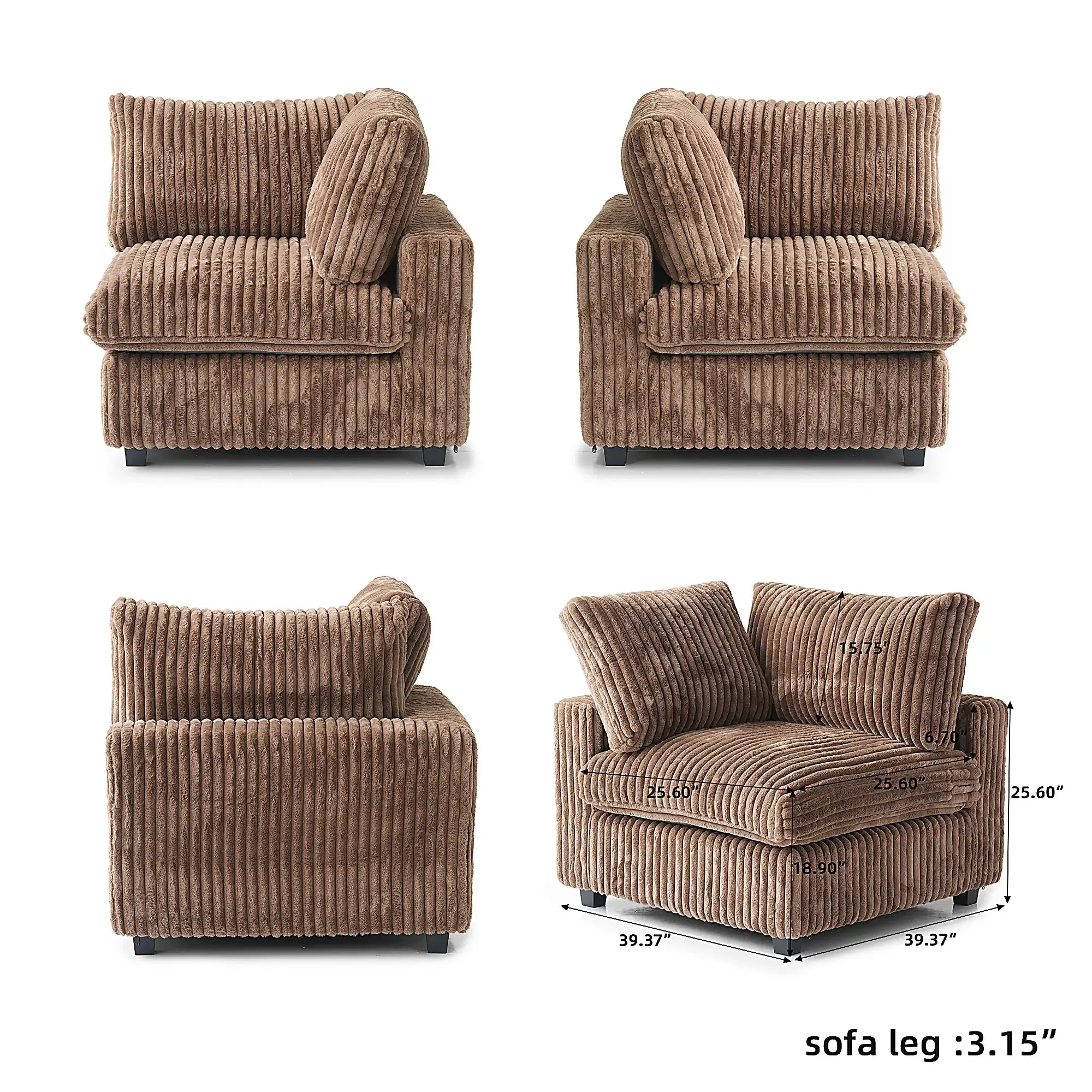 Corduroy Halo Sofa