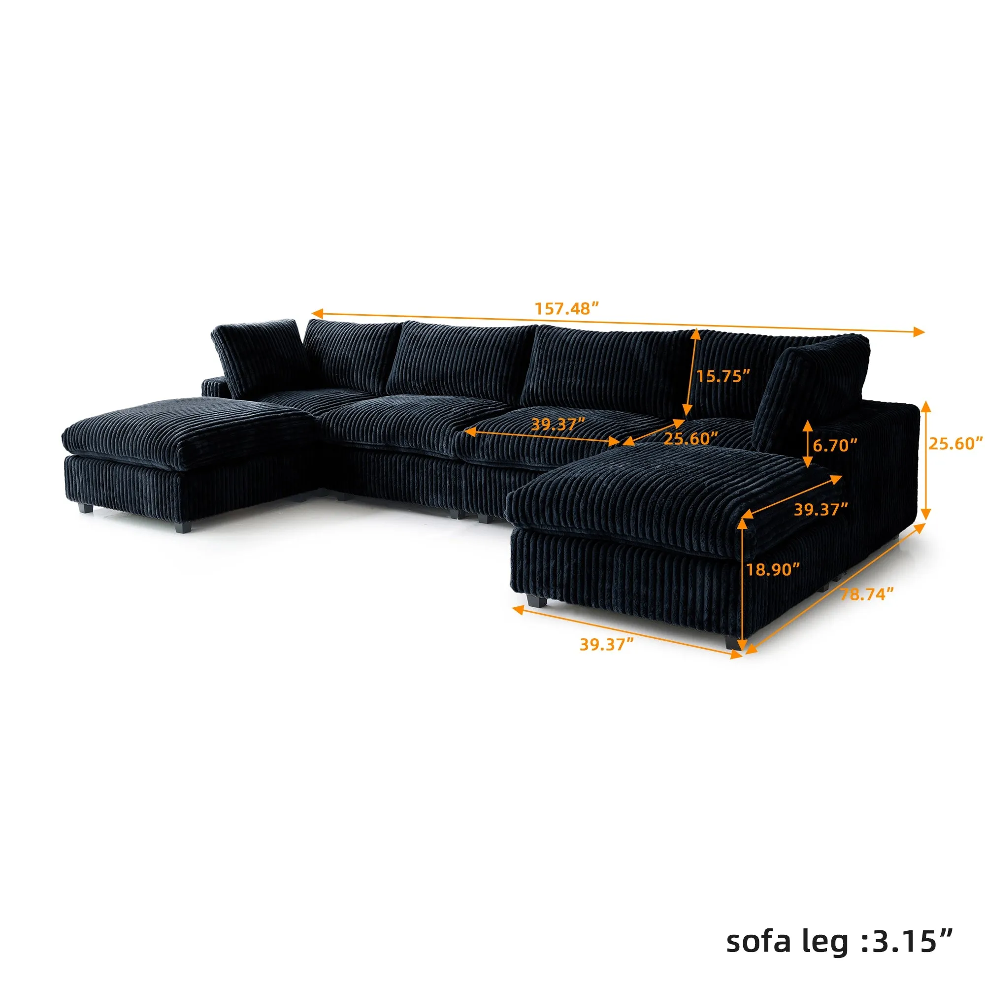 Corduroy Halo Sofa
