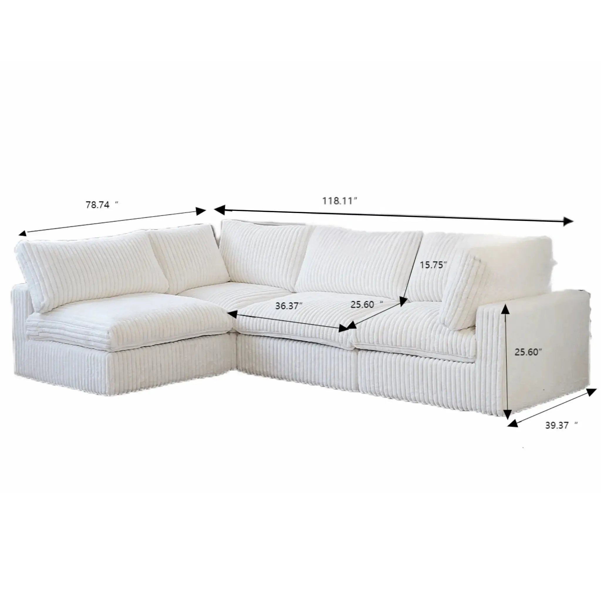 Corduroy Halo Sofa